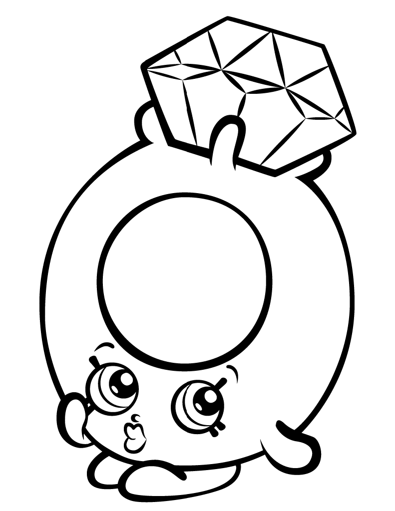 Roxy Ring Shopkin Season 3 Coloring Pages
