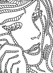 Roy Lichtenstein s Crying Girl Coloring Pages