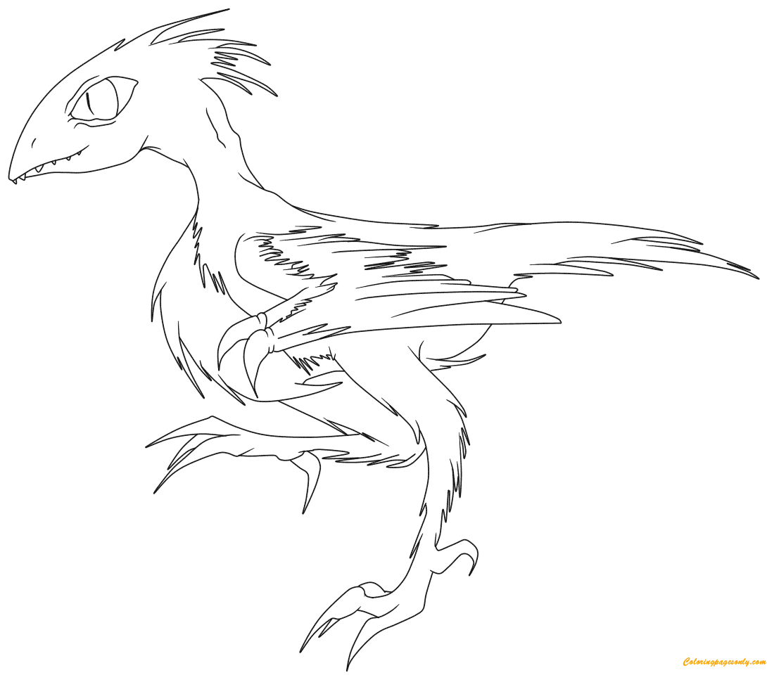 Download Running Archaeopteryx From Dinosaurs Coloring Pages - Dinosaurs Coloring Pages - Free Printable ...