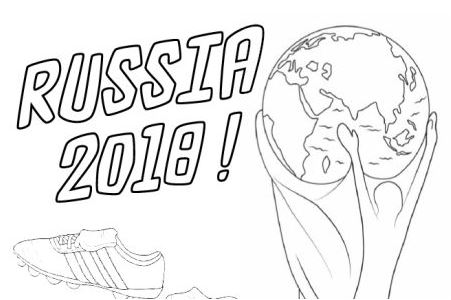 Russia 2018 Coloring Page