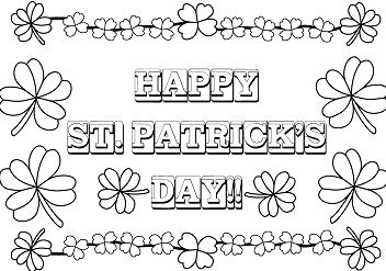 Saint Patricks Day Coloring Pages