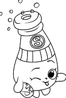 Sally Shakes Shopkins Coloring Pages