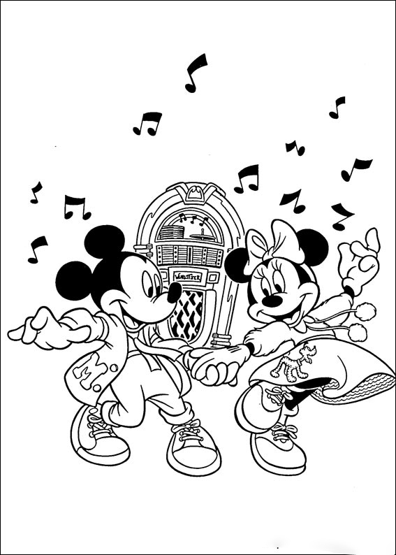 Salsa-Tanz von Mickey Mouse