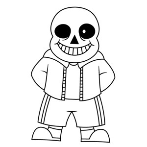Sans And Papyrus Coloring Pages