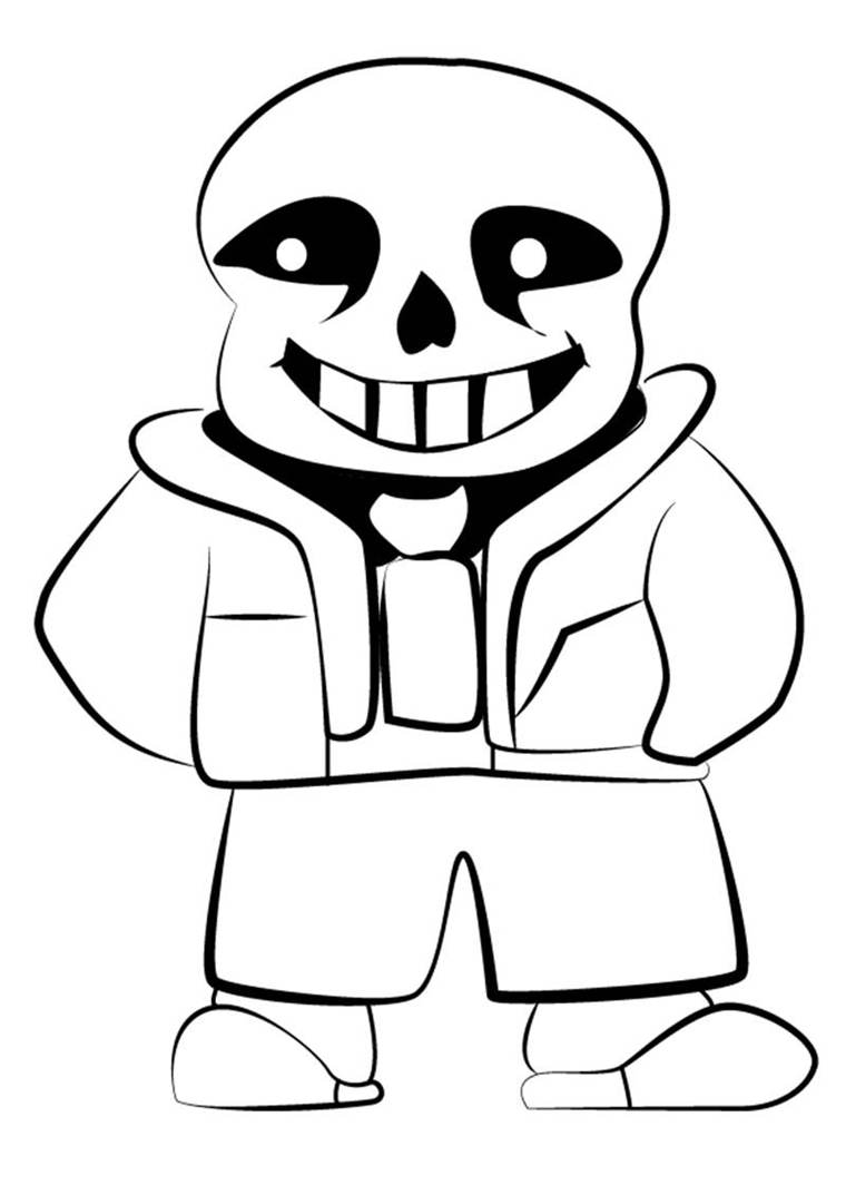 Sans Robot For Kids Coloring Pages