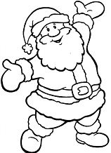 Santa Claus Christmas Coloring Page