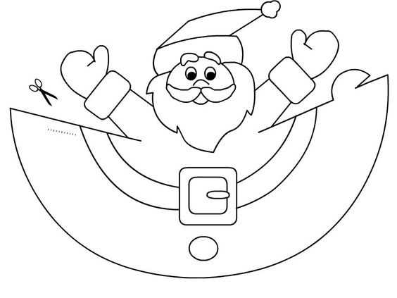 Santa Claus In New Shape Coloring Page