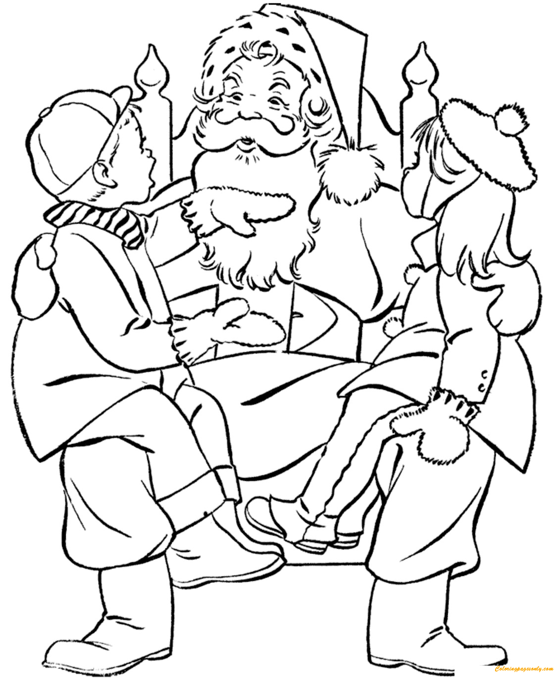 Papá Noel ama a los niños de Papá Noel
