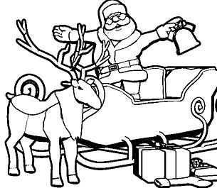 Santa For Christmas Coloring Pages