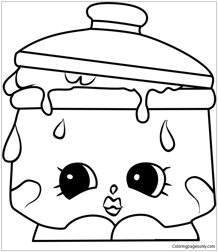 Saucy Pan Shopkins Coloring Page - Free Printable Coloring Pages