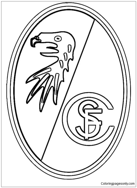 Loghi della squadra SC Freiburg della Bundesliga tedesca