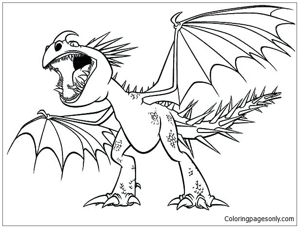Scary Dragon 3 Coloring Pages - Dragon Coloring Pages ...