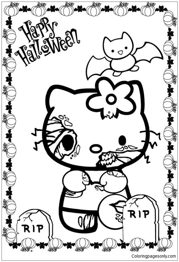 Страшный Хэллоуин Hello Kitty из Hello Kitty