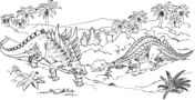 Scelidosaurus And Polacanthus Coloring Pages
