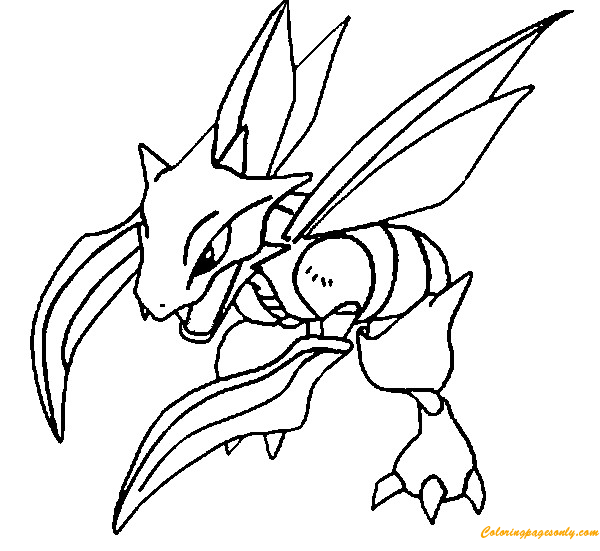 Scyther Pokemon van Pokemon-personages