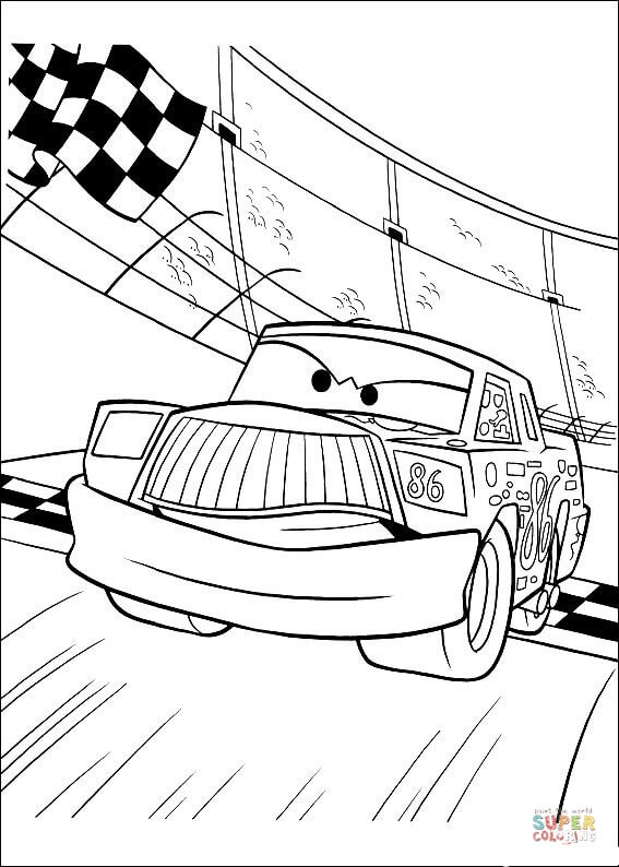 يعبر تشيك هيكس خط النهاية من سيارات ديزني من سيارات ديزني