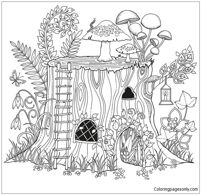 Secret Garden 1 Coloring Page Free Printable Coloring Pages