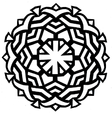 Security Easy Mandala Coloring Pages