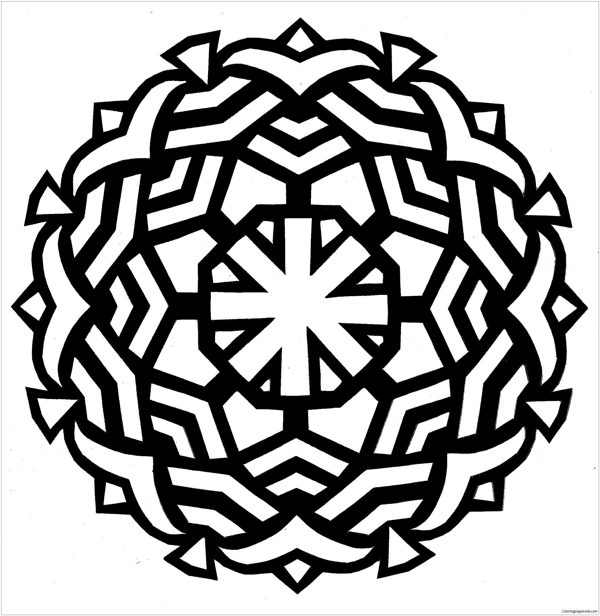 Security Easy Mandala Coloring Pages - Mandala Coloring ...