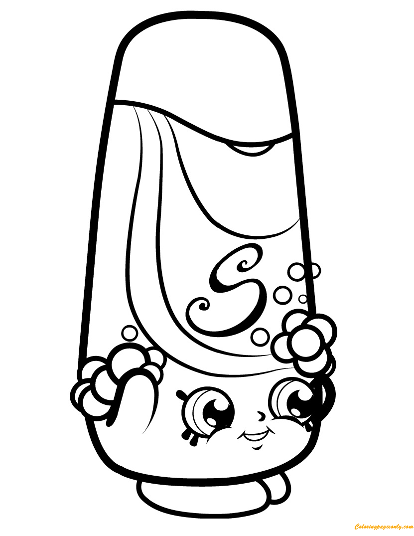 Shampy Shopkin Season 1 Coloring Pages - Toys and Dolls Coloring Pages