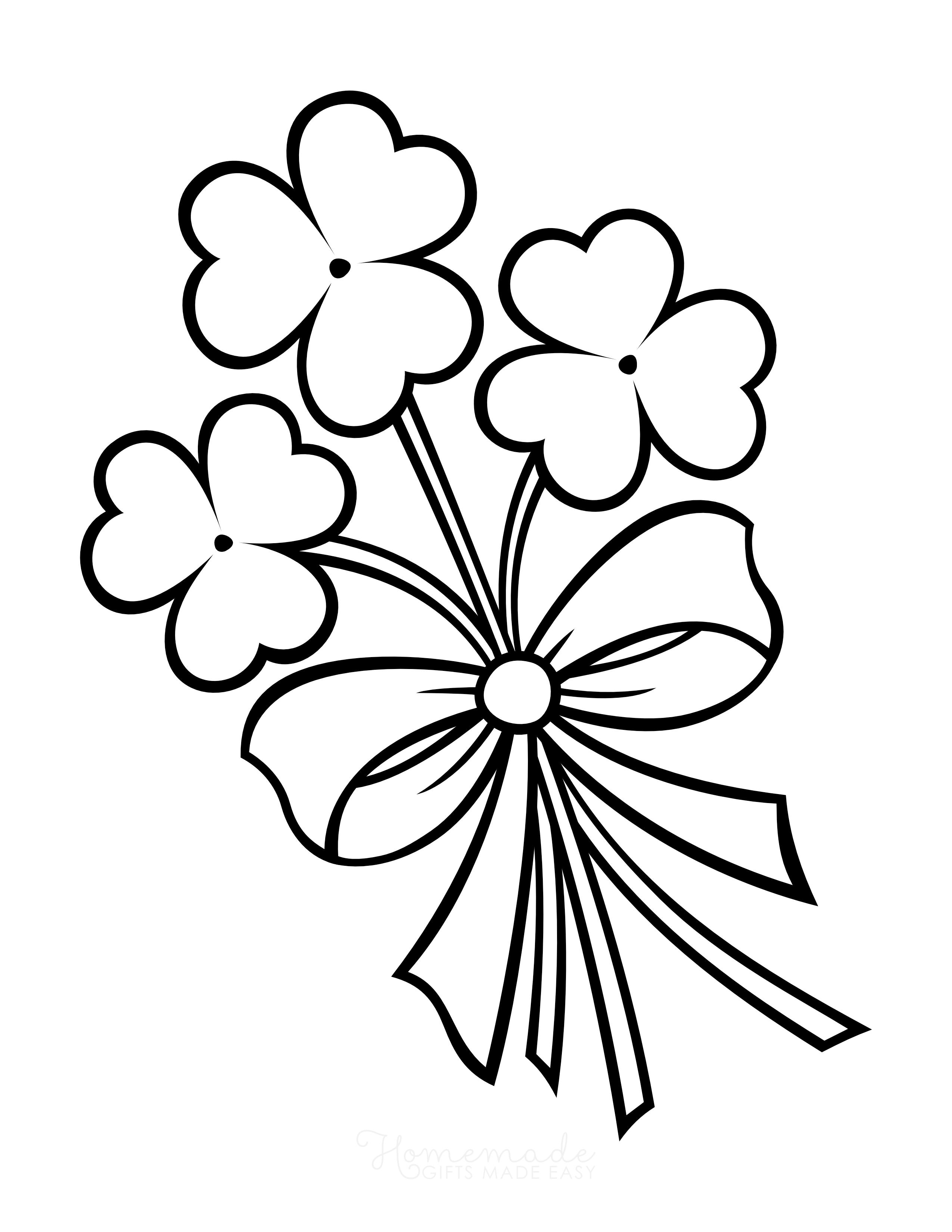 Shamrock bauquet Coloring Pages