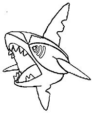 Sharpedo Coloring Page