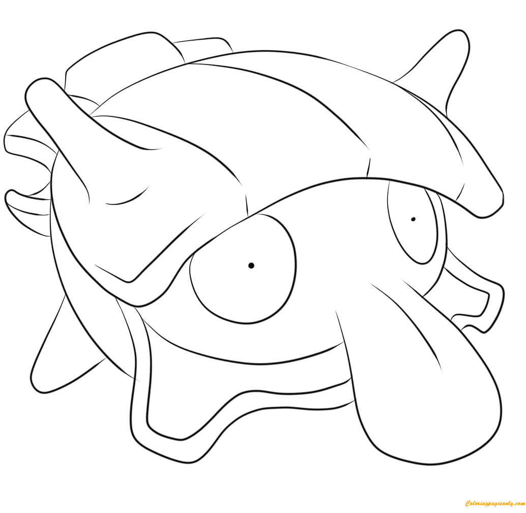 Shellder Pokemon Coloring Pages