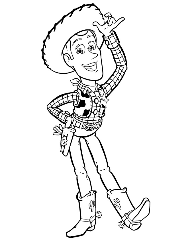 Sheriff says hi Coloring Pages