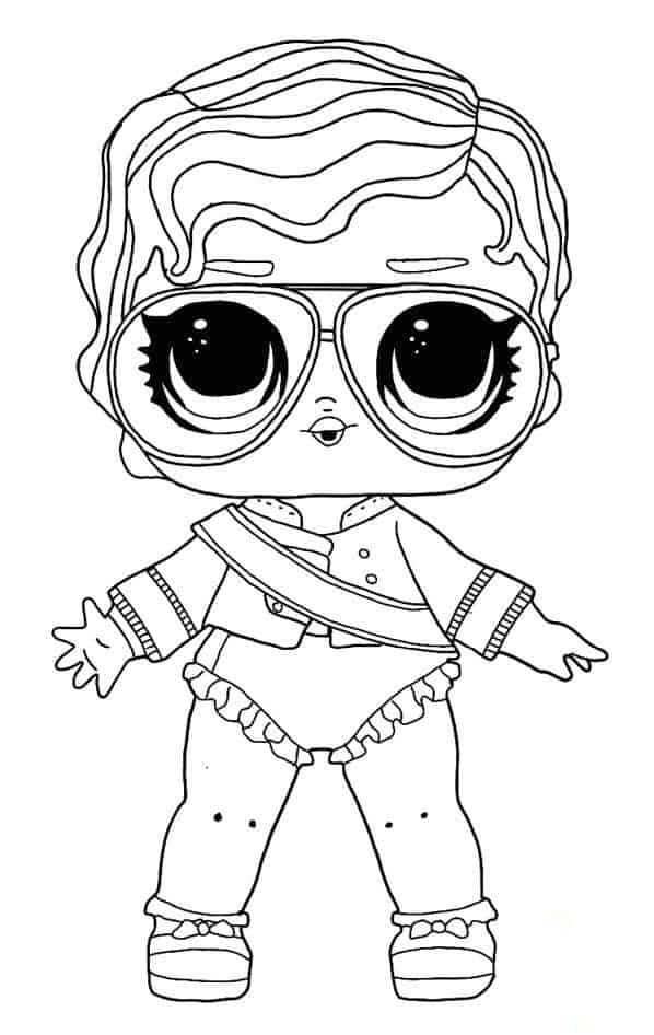 Lol Suprise Doll Shimone Queen Coloring Pages