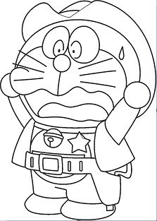 Shocking Doraemon Cartoon Coloring Pages