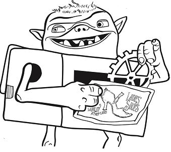 Shoe From Troll Coloring Page