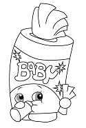 Shopkins Baby Swipes Coloring Page