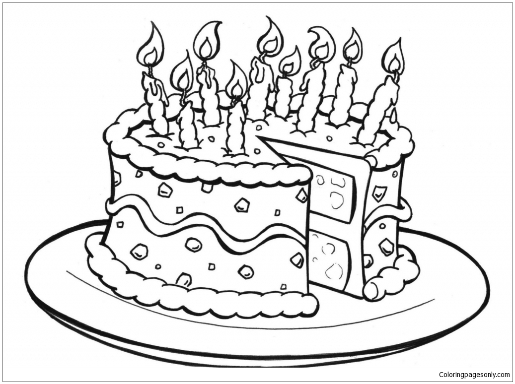 Shopkins Birthday Cake Coloring Page - Free Printable Coloring Pages