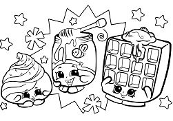Shopkins Characters Wobbles Coloring Pages