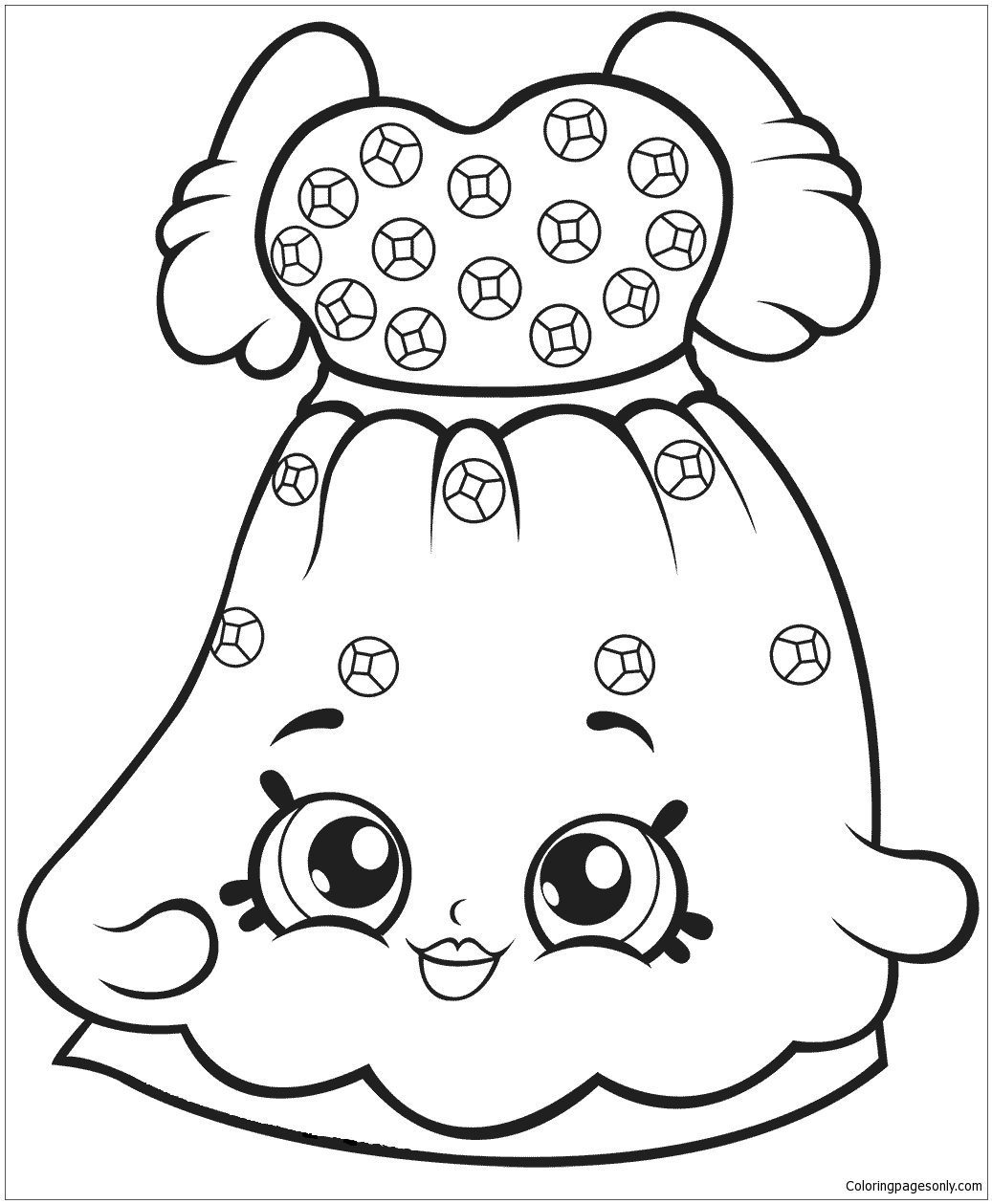 Download Shopkins Cute Coloring Page - Free Coloring Pages Online