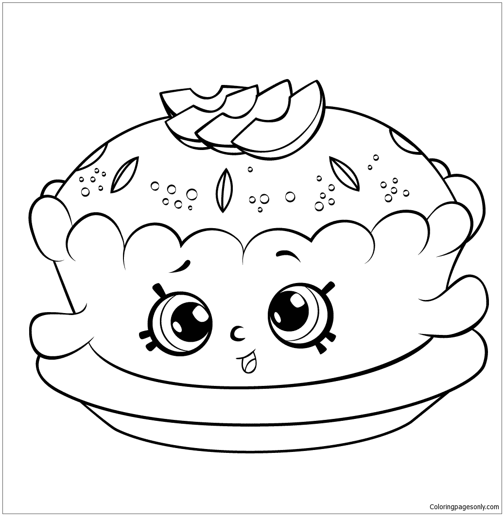Shopkins Pies Coloring Pages