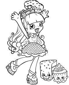 Shopkins Shoppies Coloring Pages