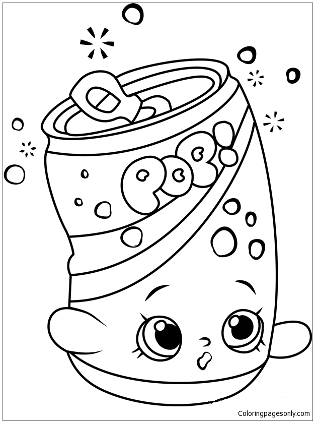 Shopkins Soda Pop Coloring Pages