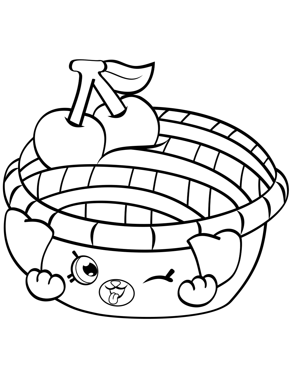 Shy Pie Shopkin from Season 4 Coloring Page
