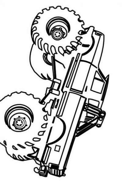 Simple  Monster Truck Coloring Page
