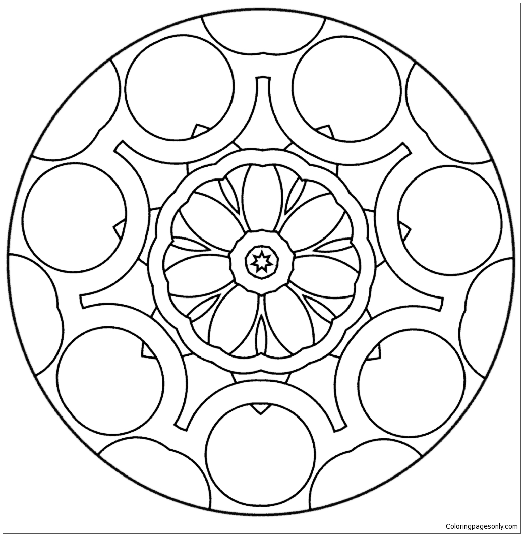 Mandala abstrait simple de Mandala