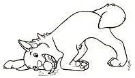 Simple Dog Coloring Pages