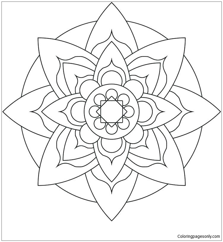 Einfaches Mandala 10 von Mandala