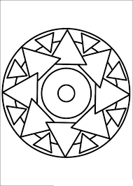 Simple Mandala 12 Coloring Pages