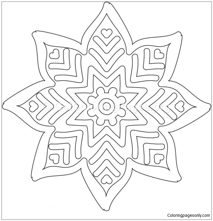 Simple Mandala 13 Coloring Pages