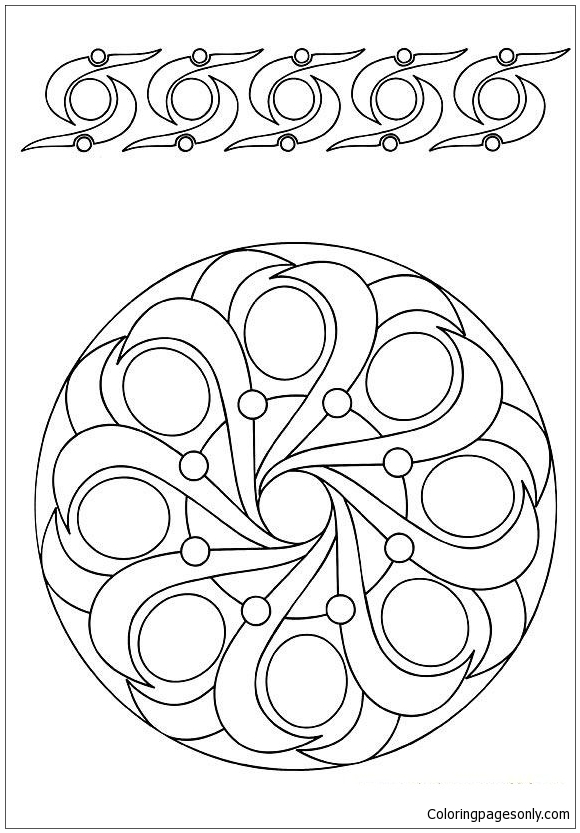 Simple Mandala 17 Coloring Pages