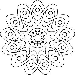 Simple Mandala 9 Coloring Page