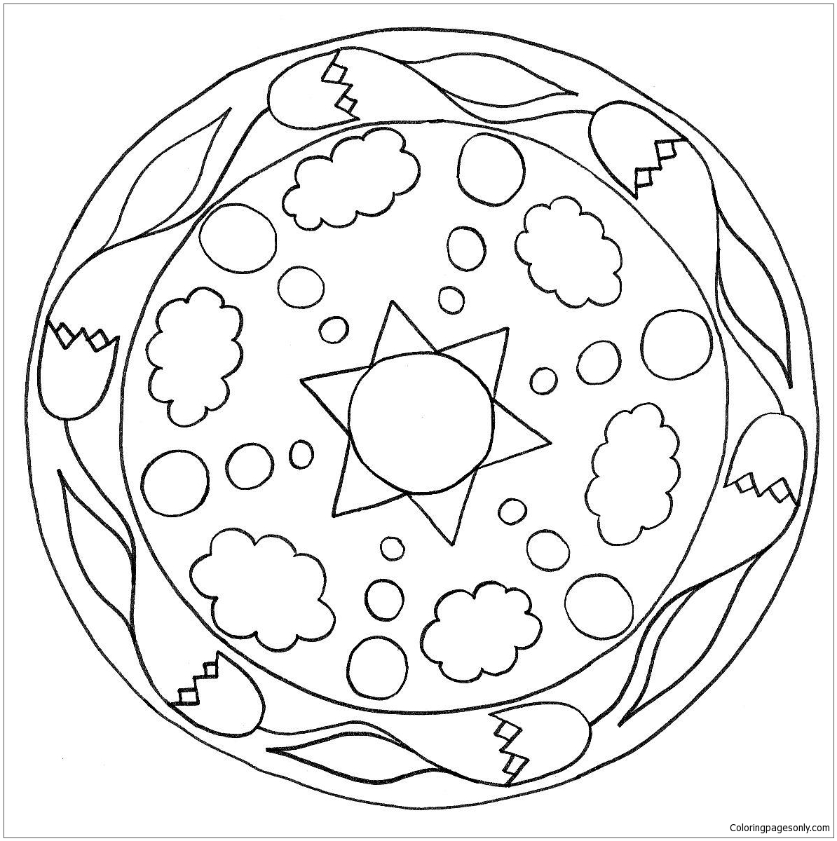 Einfache Mandalas 14 von Mandala