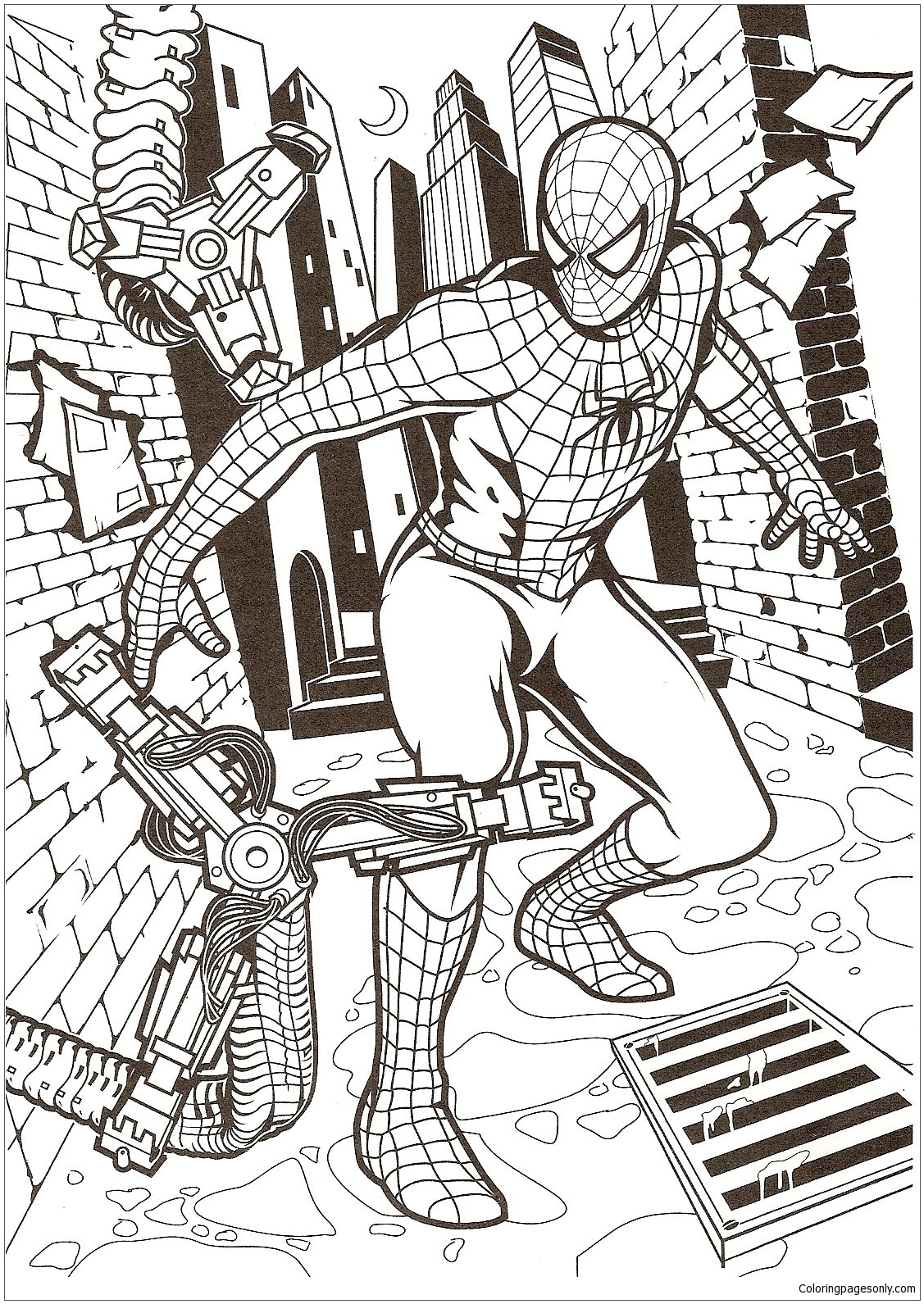 10 Easy Spiderman Coloring Pages for Young Artists