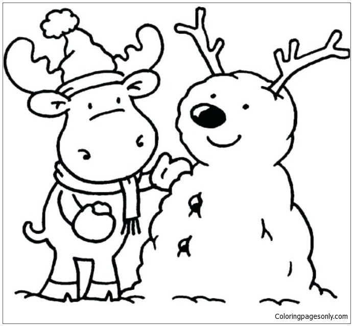 Simple Winter Coloring Pages - Nature & Seasons Coloring Pages